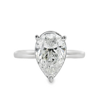 18kt White Gold Pear Diamond Engagement Ring (2.17ct)