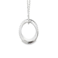 18kt White Gold Natural Diamond Free Form Pendant (0.35ct)