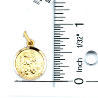 18kt Yellow Gold 15mm Italian Made St. Christopher Medal (2.52g)
