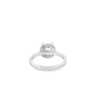 18kt White Gold Halo Natural Diamonds Semi-Mount Ring (0.4ct)