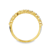 18kt Yellow Gold Natural Round Diamond Wedding Band (.79ct)