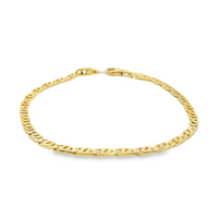 14kt Yellow Gold 7" 3.2mm Fancy Link Bracelet (5.0g)