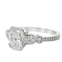 18kt White Gold Natural Radiant Diamond Engagement Ring (1.53ct)