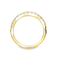 18kt Yellow Gold Natural Round Diamond Wedding Ring (.56ct)