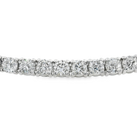 14kt White Gold 7" Lab-Grown Round Diamond Tennis Bracelet (4.00ct)