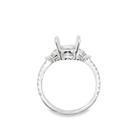 18kt White Gold Natural Diamond Semi-Mount Ring (.50ct)