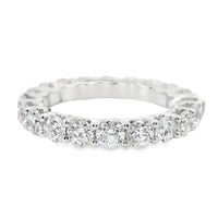 18kt White Gold Round Brilliant Diamond Eternity Ring (2.99ct)