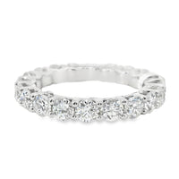 18kt White Gold Round Brilliant Diamond Eternity Ring (2.99ct)