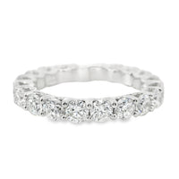 18K White Gold Round Brilliant Diamond Eternity Ring (2.99ct)