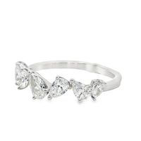 18kt White Gold Diamond Half Anniversary Ring (0.93ct)