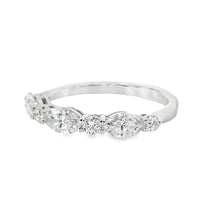 18K White Gold Marquise Diamond Wedding Ring (.96ct)