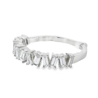 18K White Gold Baguette Diamond Wedding Ring (.51ct)