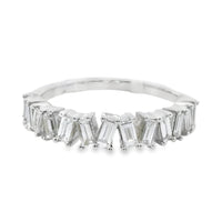 18K White Gold Baguette Diamond Wedding Ring (.51ct)
