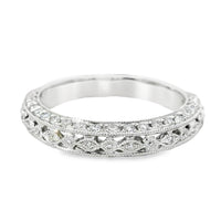 18kt White Gold Diamond Vintage Ring (0.44ct)