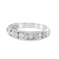 18kt White Gold Diamond Bezel Ring (0.58ct)
