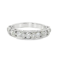 18kt White Gold Diamond Bezel Ring (0.58ct)