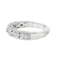 18kt White Gold Diamond Bezel Ring (0.58ct)