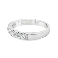 18kt White Gold Diamond Shared Prong Wedding Ring (1.01ct)
