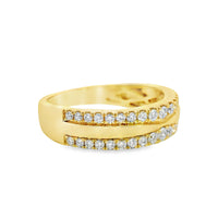 18kt Yellow Gold Natural Round Diamond Wedding Ring (.41ct)