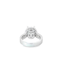18kt White Gold Halo Natural Diamonds Semi-Mount Ring (0.85ct)