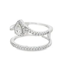 18kt White Gold Natural Diamond Free Form Ring (0.6ct)