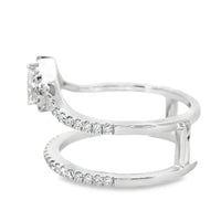 18kt White Gold Natural Diamond Free Form Ring (0.6ct)