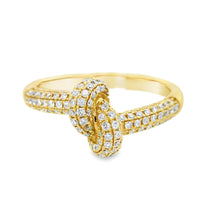 18kt Yellow Gold Natural Diamond Free Form Ring (0.52ct)