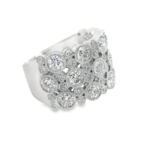 18kt White Gold Natural Diamond Geometric Ring (2.44ct)