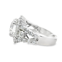 18kt White Gold Round Diamond Engagement Ring (5.27ct)