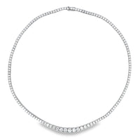 14kt White Gold Lab-Grown Diamond Tennis Collar (14.71ct)