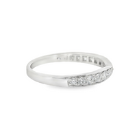 Platinum Natural Round Diamond Wedding Ring (.29ct)