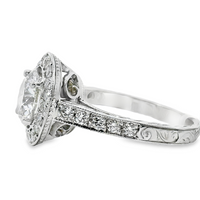 18kt White Gold Lab-Grown Round Diamond Engagement Ring (2.16ct)