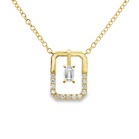 18kt Yellow Gold Natural Diamond Necklace (0.36ct)