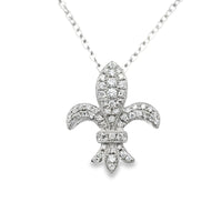 18kt White Gold Natural Diamond Free Form Pendant (0.29ct)