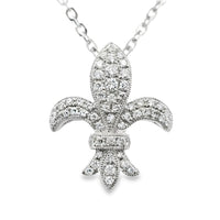 18kt White Gold Natural Diamond Free Form Pendant (0.29ct)