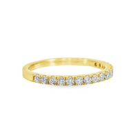 18kt Yellow Gold Natural Round Diamond Wedding Ring (.36ct)