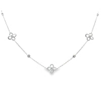 18kt White Gold Natural Diamond Necklace (0.88ct)