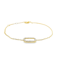 18kt Yellow Gold Natural Diamond Bracelet (.18ct)
