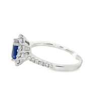 18kt White Gold Natural Sapphire and Diamond Ring (1.47ct)