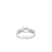 18kt White Gold Channel Natural Diamonds Semi-Mount Ring (0.71ct)