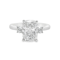 Platinum Lab-Grown Cushion Diamond Engagement Ring (2.27ct)