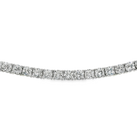 14kt White Gold 7" Lab-Grown Round Diamond Tennis Bracelet (5.56ct)