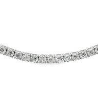 14kt White Gold 7" Lab-Grown Round Diamond Tennis Bracelet (3.45ct)