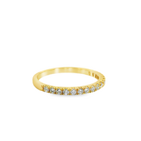 14kt Yellow Gold Natural Round Diamond Wedding Ring (.32ct)