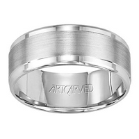 Artcarved 14kt White Gold 8.5mm Ring