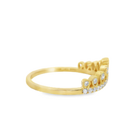 18kt Yellow Gold Natural Round Diamond Wedding Ring (.37ct)