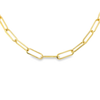 14kt Yellow Gold 7" 2.1mm Paperclip Bracelet (1.3g)