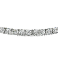 14kt White Gold 7" Lab-Grown Round Diamond Tennis Bracelet (5.56ct)