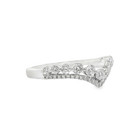 18kt White Gold Natural Round Diamond Wedding Ring (.52ct)