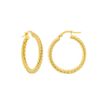 10kt Yellow Gold Medium Hoop Earrings